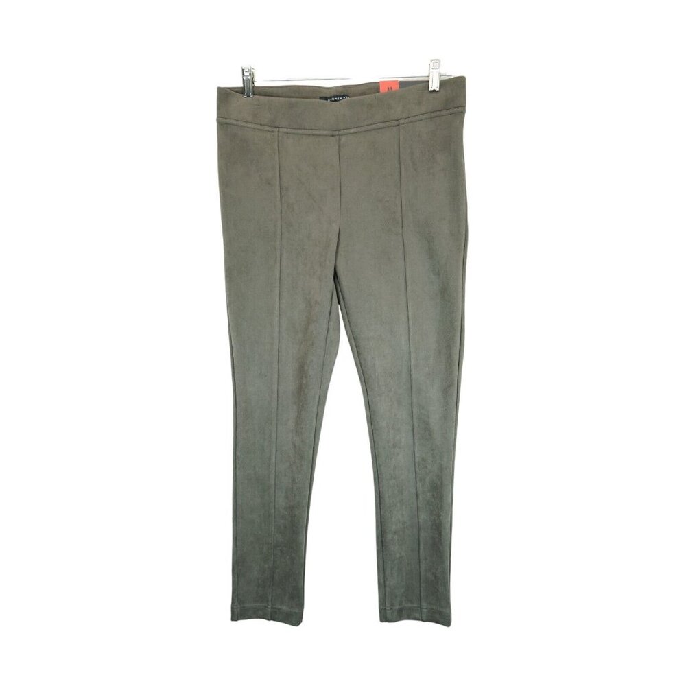 NWT‎ Andrew Marc Womens Taupe Super Soft Faux Suede Pull-on Legging Pants Size M